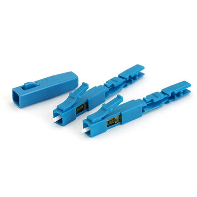 Blaues Farbfaser-Optikverbindungsstück, schnelles Verbindungsstück LC UPC für FTTH CATV CCTV