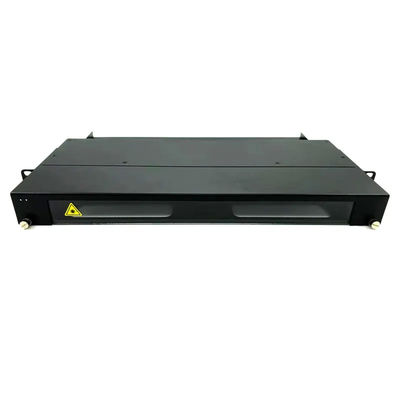 Schwarze MPO-Schalttafel, MPO zu LC-Kassette mit 12 Kernen 24 Kerne