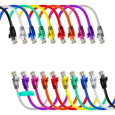 Kundengebundenes Cat6A-Ethernet-Flecken-Kabel, dünnes Verbindungskabel S ftp mit 5m 1m Länge