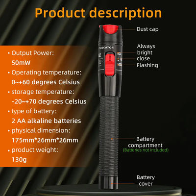 Kundengebundene Zusätze des LWL - Kabel-650nm, Visuelle Fehlersuche in Stiftform 30mw