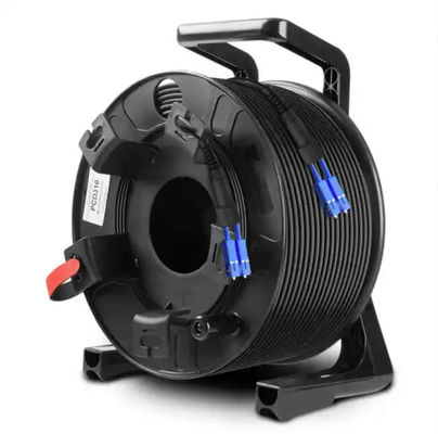 Schwarze Außenkabelrollen 300M 250M 200M 150M 100m LC bis LC Fiber Patch Cord Verlängerungskabelrolle