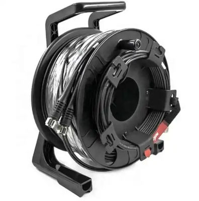 Schwarze Außenkabelrollen 300M 250M 200M 150M 100m LC bis LC Fiber Patch Cord Verlängerungskabelrolle